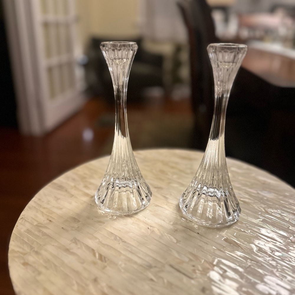 Modern Glass Candlesticks